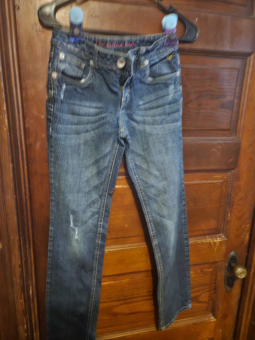 Justice Girls Dark Blue Stretch Denim Jeans
